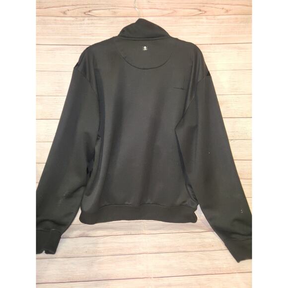 Marc Ecko Sweater Mens‎ X Large Black Argyle Full Zip Retro Streetwear Designer - Picture 3 of 4